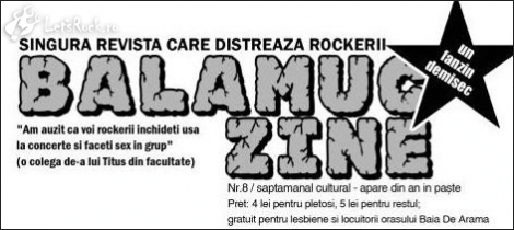 Numarul 8 din revista BALAMUC ZINE