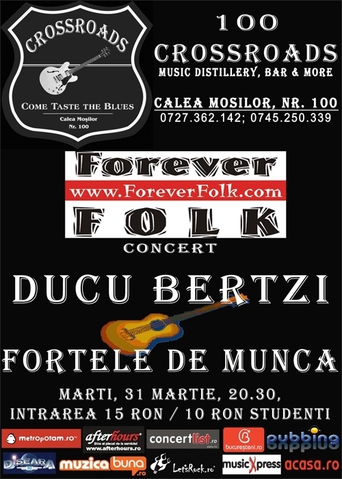 Concert DUCU BERTZI si FORTELE DE MUNCA