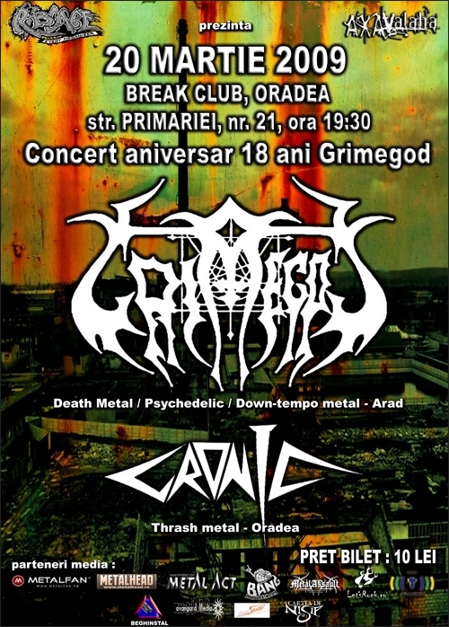 Grimegod concert aniversar 18 ani