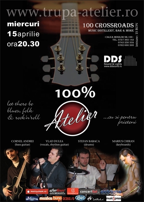 Concert ATELIER in club 100 CROSSROADS