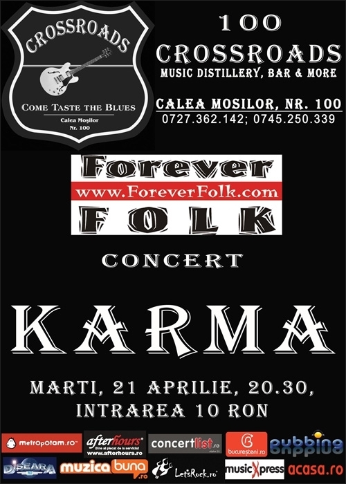 Concert KARMA in club 100 Crossroads