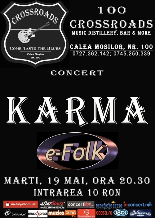 Concert KARMA in club 100 CROSSROADS