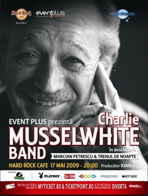 Concert Charlie Musselwhite si Marcian Petrescu in Hard Rock Cafe