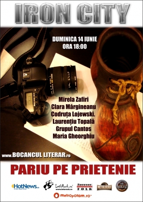 Pariaza pe prietenie in Iron City cu Bocancul Literar