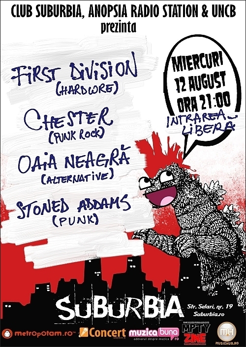 First Division, Chester, Oaia Neagra si Stoned Addams in Suburbia