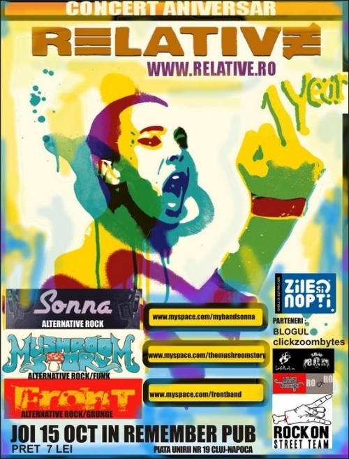 CONCURS pentru concertul aniversar Relative din 15 octombrie 2009