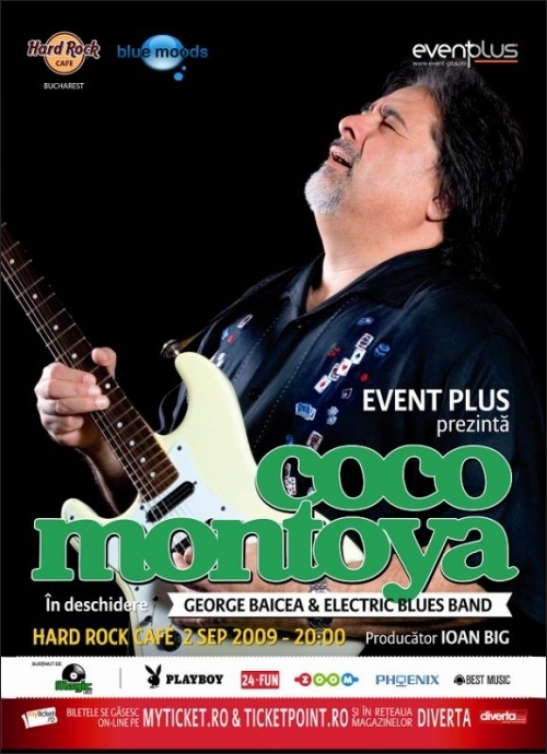 Concert Coco Montoya in Hard Rock Cafe