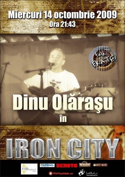 FOLK FRATE prezinta Dinu Olarasu in Club IRON CITY