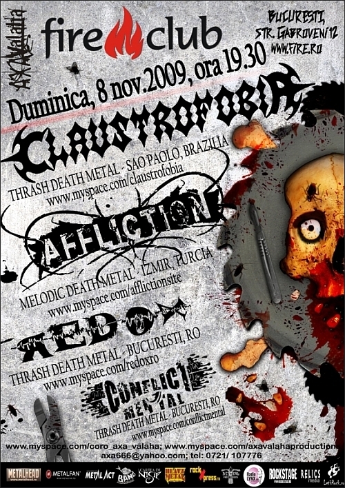 Claustrofobia, Affliction, Redox si Conflict Mental in Fire Club