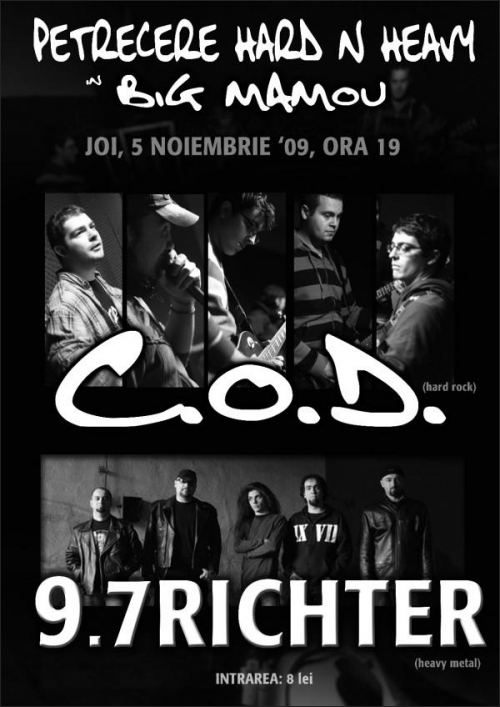 Concert C.O.D. si 9,7 Richter in Big Mamou