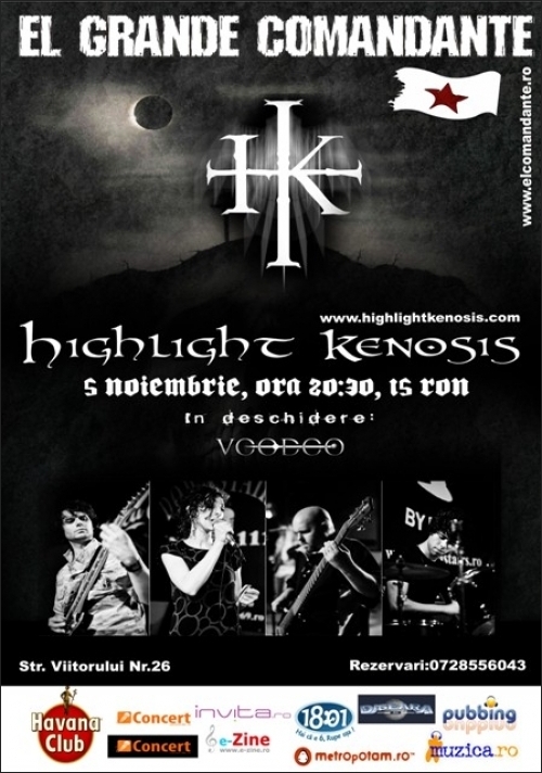 Concert Highlight Kenosis si VooDoo in club El Grande Comandante