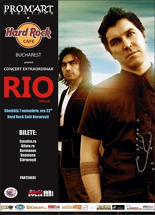 Concert RIO in Hard Rock Cafe Bucuresti