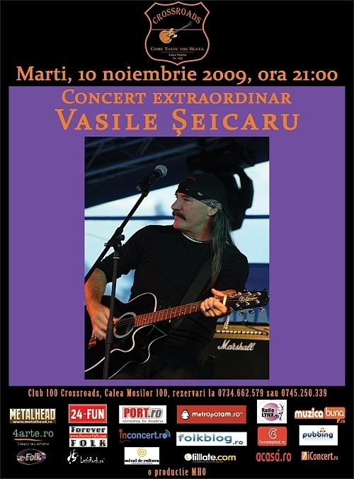 Concert extraordinar VASILE SEICARU in club 100 CROSSROADS