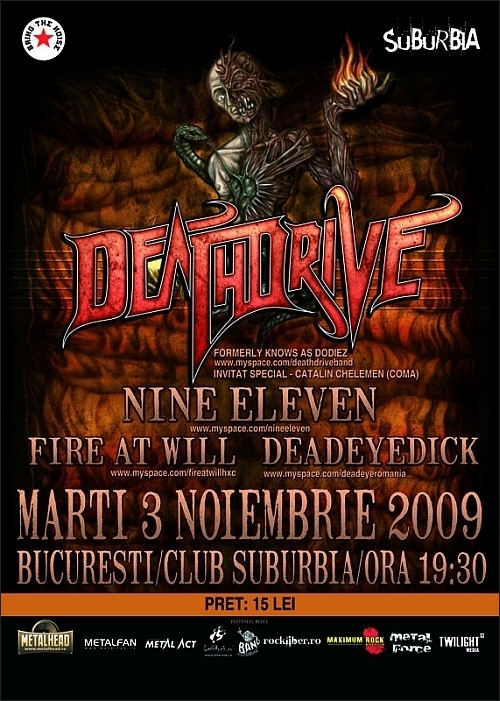 Deathdrive, Nine Eleven, Fire at Will si Deadeye Dick in Suburbia