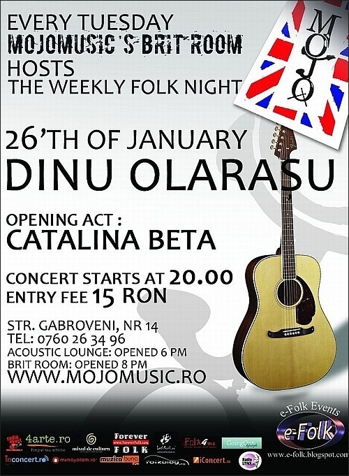 Concert Dinu Olarasu si Catalina Beta in Club MoJo BritRoom