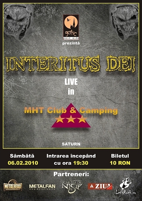 Concert Interitus Dei in MHT Club & Camping din Saturn