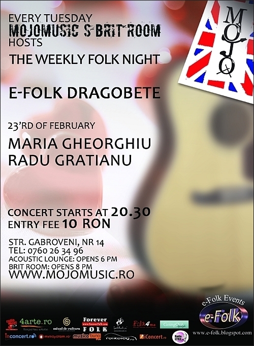 Concert Maria Gheorghiu in Club MoJo Brit Room