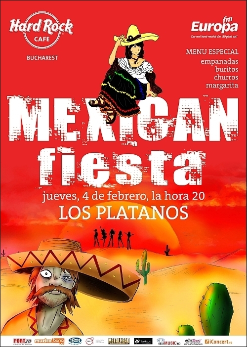 Mexican Fiesta in Hard Rock Cafe cu Los Platanos