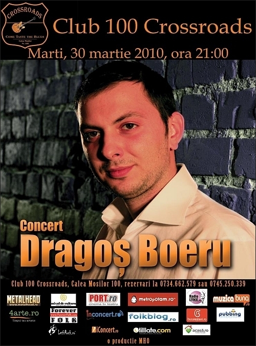 Concert DRAGOS BOERU in 100 CROSSROADS