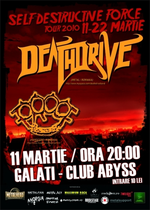 Concert Deathdrive si Proof in ABYSS ROCK CLUB