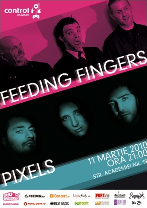 Concert Feeding Fingers & The Pixels in Club Control