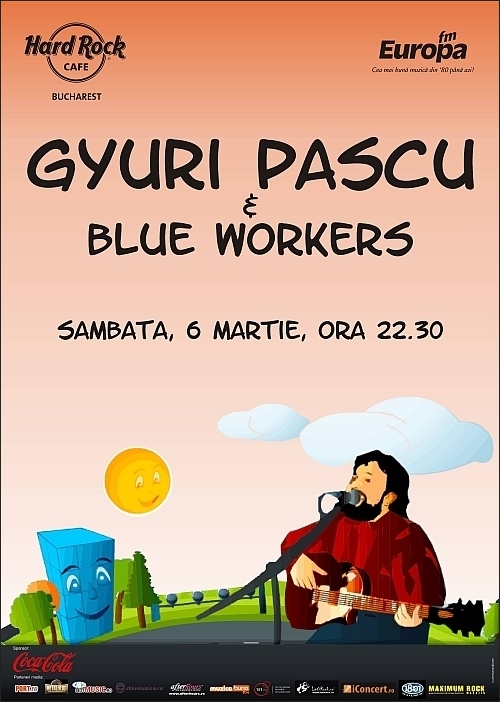 Concert Ioan Gyuri Pascu & Blue Workers in Hard Rock Cafe