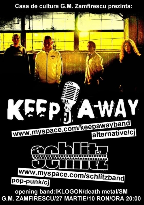 Concert Keep Away, Schlitz si Iklogon