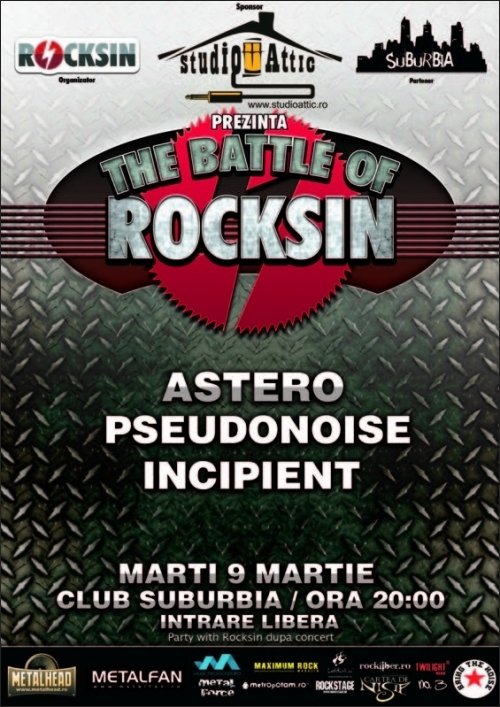 Trupa Incipient la The Battle of Rocksin etapa 2