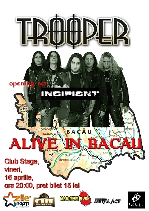 Concert TROOPER si Incipient in club Stage