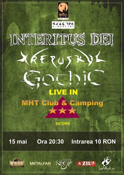 Concert Interitus Dei, Krepuskul si Gothic in MHT Club & Camping Saturn