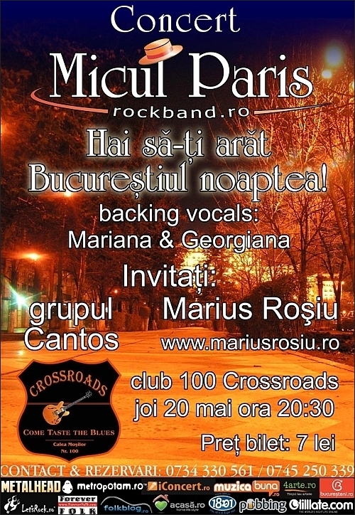 Concert MICUL PARIS in club 100 CROSSROADS