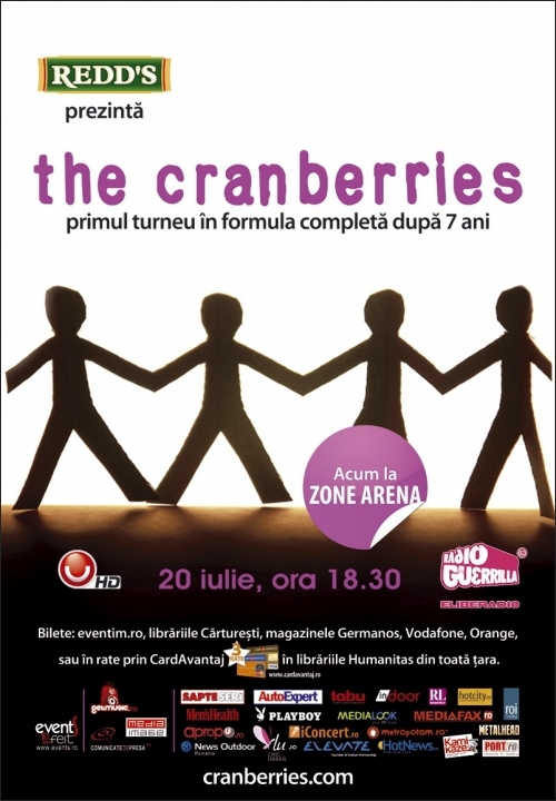 S-a schimbat locatia pentru concertul Cranberries