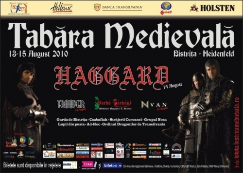 Daca vii in costum medieval-gothic la Bistrita ai acces garantat in fata scenei la concertul Haggard