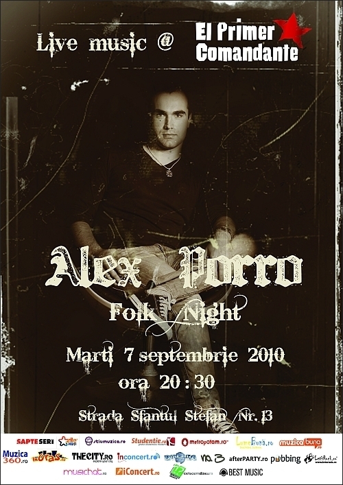 Alex Porro Folk Nights 3 on club El Primer Comandante