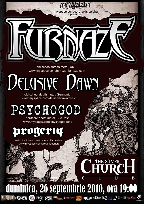 Concert Furnaze, Delusive Dawn, Psychogod si Progeria in TSC