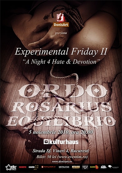 Experimental Friday II cu ORDO ROSARIUS EQUILIBRIO in Club Kulturhaus