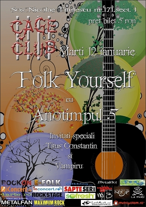 Concert Anotimpul 5 in club Cage la Folk Yourself prima editia pe 2011