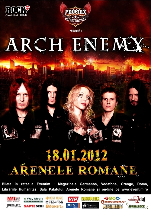 Concert Arch Enemy la Bucuresti