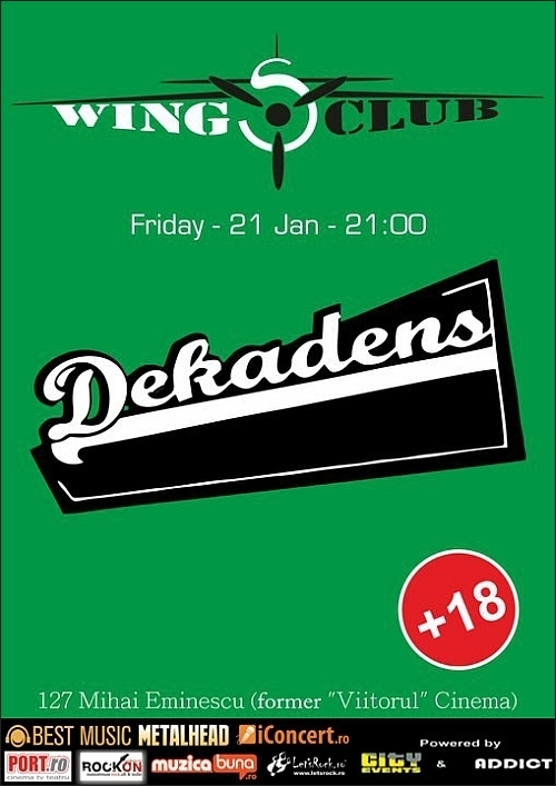 Concert Dekadens in Club Wings