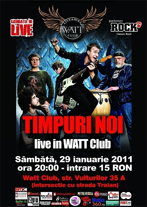 Concert TIMPURI NOI in Watt Club