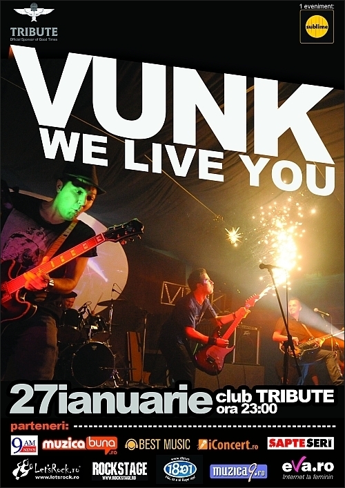 Concert We Live You - Vunk in club Tribute