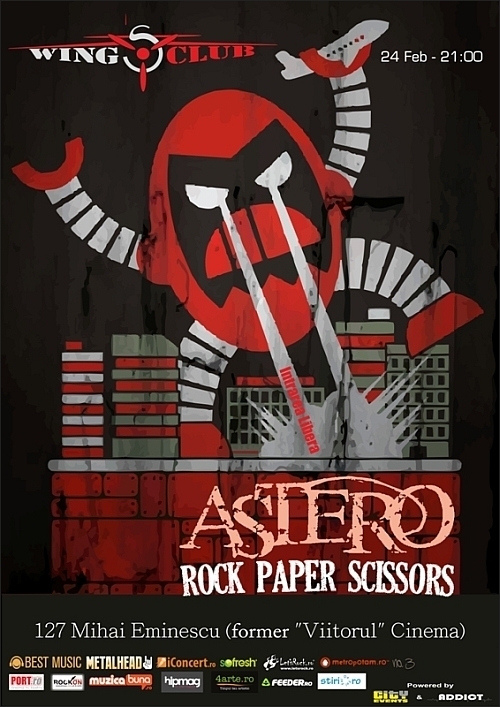 Concert Astero si Rock Paper Scissors in Wings Club