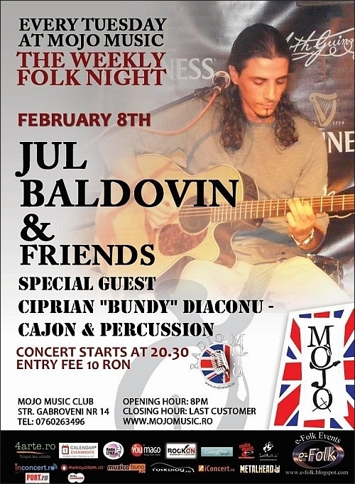 Concert Jul Baldovin si Ciprian Bundy Diaconu in club MoJo BritRoom