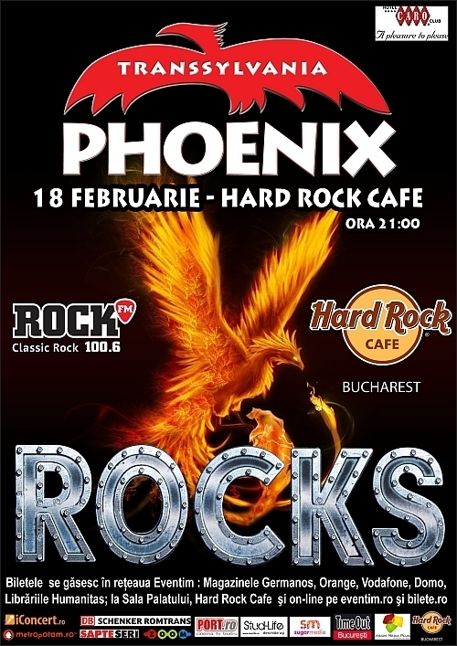 Concert special Phoenix Rocks in Hard Rock Cafe