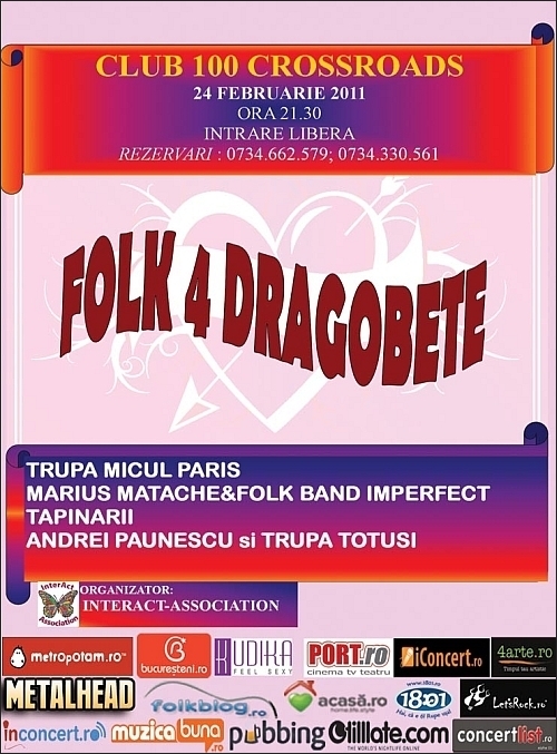 Folk 4 Dragobete in club 100 Crossroads