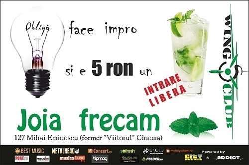 Seara de frecat menta cu Obligo in Wings Club