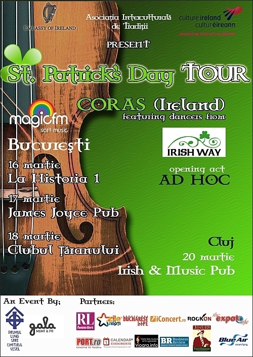 Ad Hoc, Irish Way si Coras in St. Patrick's Day Tour