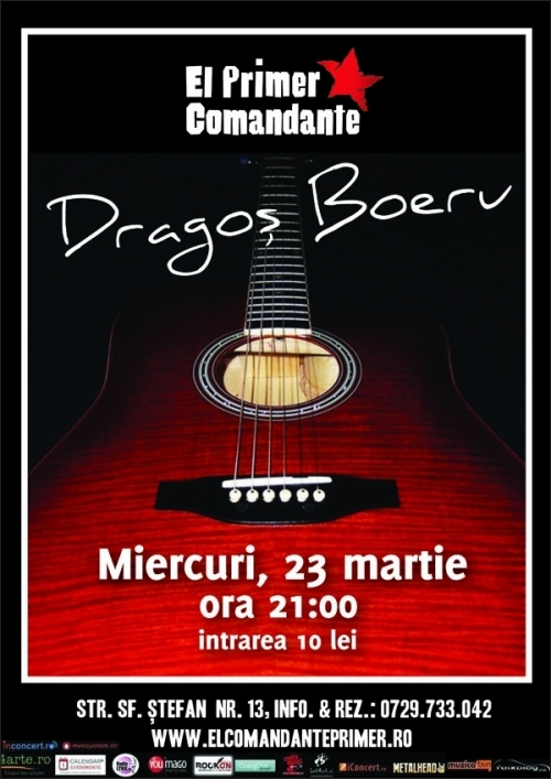 Concert Dragos Boeru in clubul El Primer Comandante