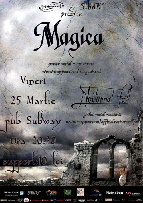 Concert Magica si Nocturnal Fear in Bacau