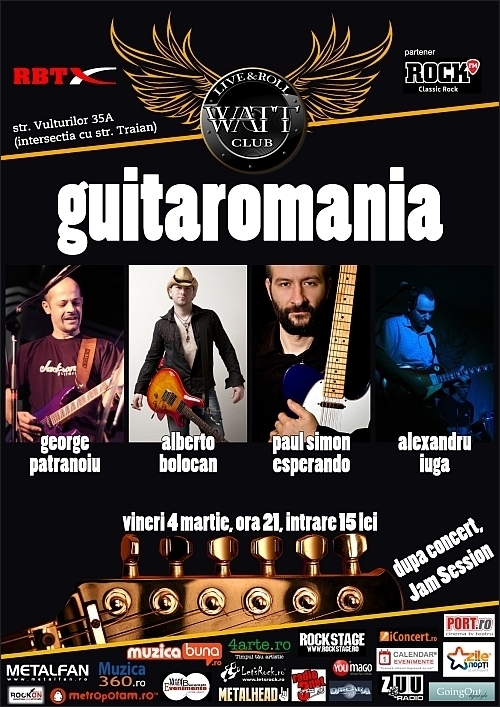 George Patranoiu, Alberto Bolocan, Paul Simon Esperando si Alexandru Iuga in Watt Club